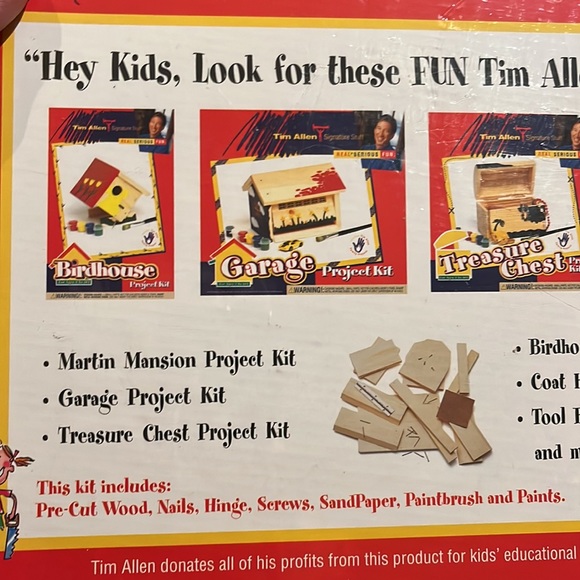 NIP Tim Allen Signature Stuff Barnyard Birdfeeder Project Kit NEW - Picture 7 of 8